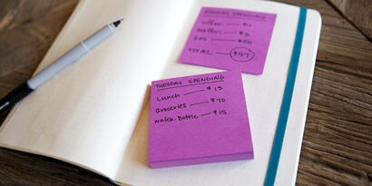 Lleva un registro de lo que gastas